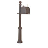Berkshire Curbside Mailbox with Locking Insert and Fresno Mailbox Post - Special Lite Products