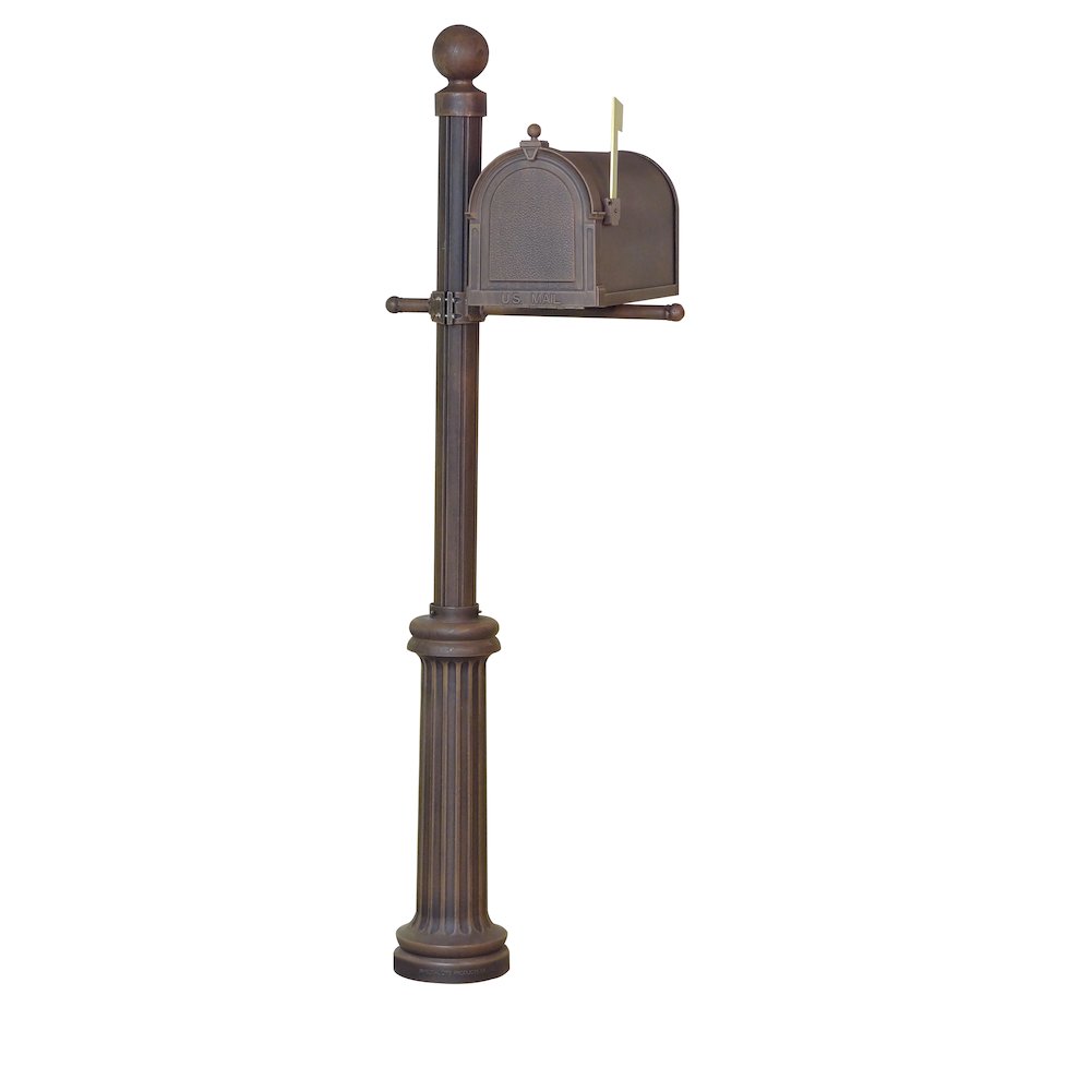 Berkshire Curbside Mailbox with Locking Insert and Fresno Mailbox Post - Special Lite Products