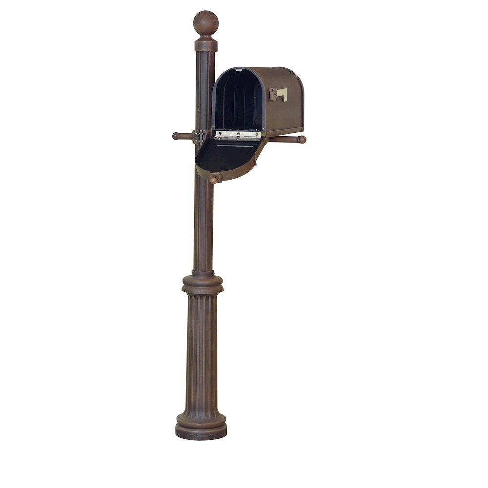 Berkshire Curbside Mailbox with Locking Insert and Fresno Mailbox Post - Special Lite Products
