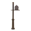 Berkshire Curbside Mailbox with Locking Insert and Fresno Mailbox Post - Special Lite Products