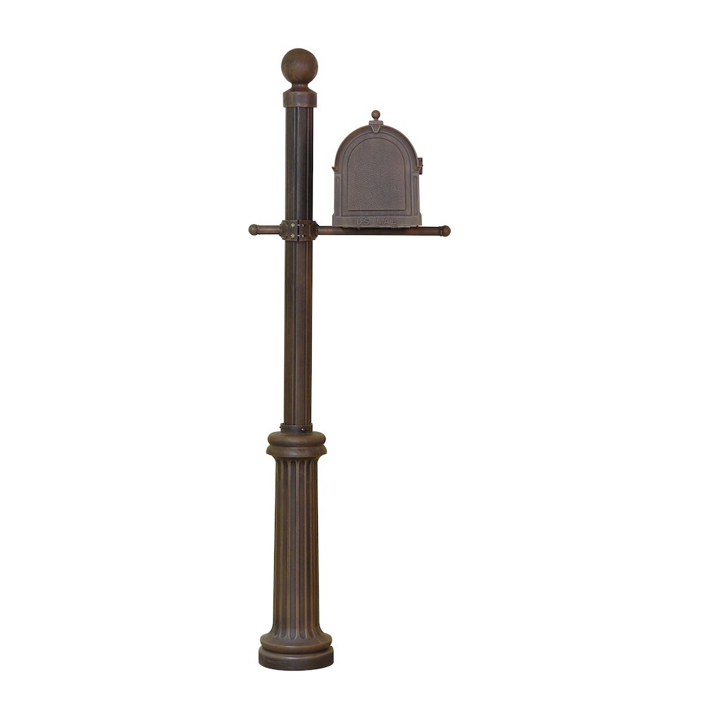 Berkshire Curbside Mailbox with Locking Insert and Fresno Mailbox Post - Special Lite Products