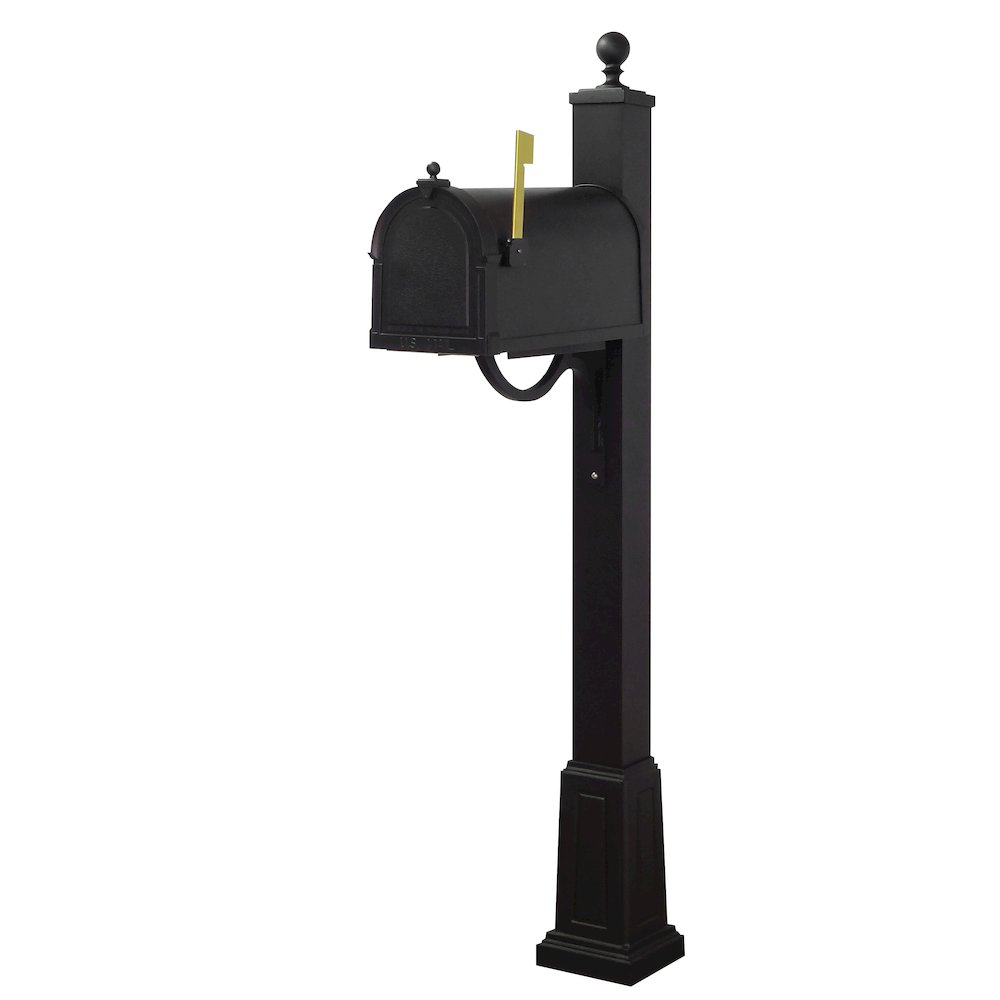 Curbside Mailbox with Locking Insert and Springfield Mailbox Post with Base - Special Lite Products