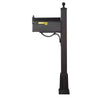 Curbside Mailbox with Locking Insert and Springfield Mailbox Post with Base - Special Lite Products