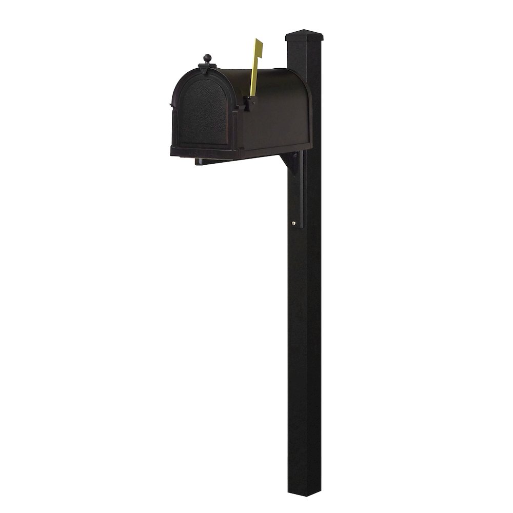 Berkshire Curbside Mailbox with Locking Insert and Wellington Mailbox Post - Special Lite Products