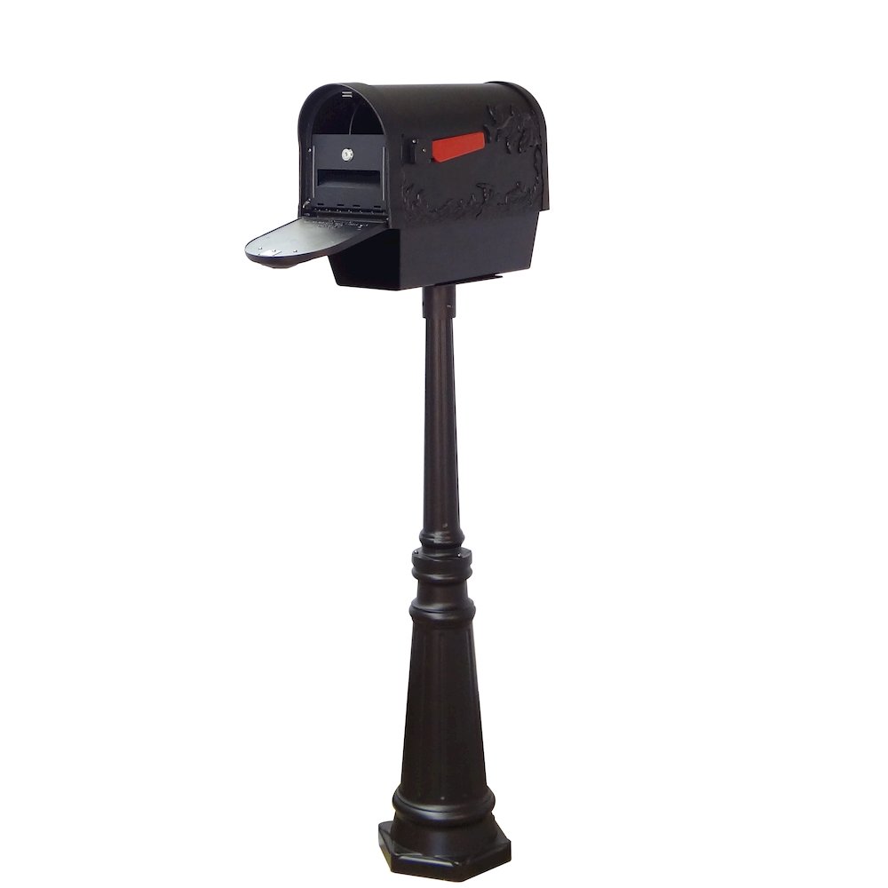 Hummingbird Curbside Mailbox with Newspaper Tube with Direct Burial Kit - Special Lite Products