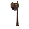 Curbside Mailbox with Front and Side Address Numbers, Newspaper Tube - Special Lite Products