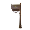 Curbside Mailbox with Front and Side Address Numbers, Newspaper Tube - Special Lite Products