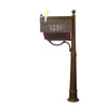 Curbside Mailbox with Front and Side Address Numbers, Newspaper Tube - Special Lite Products