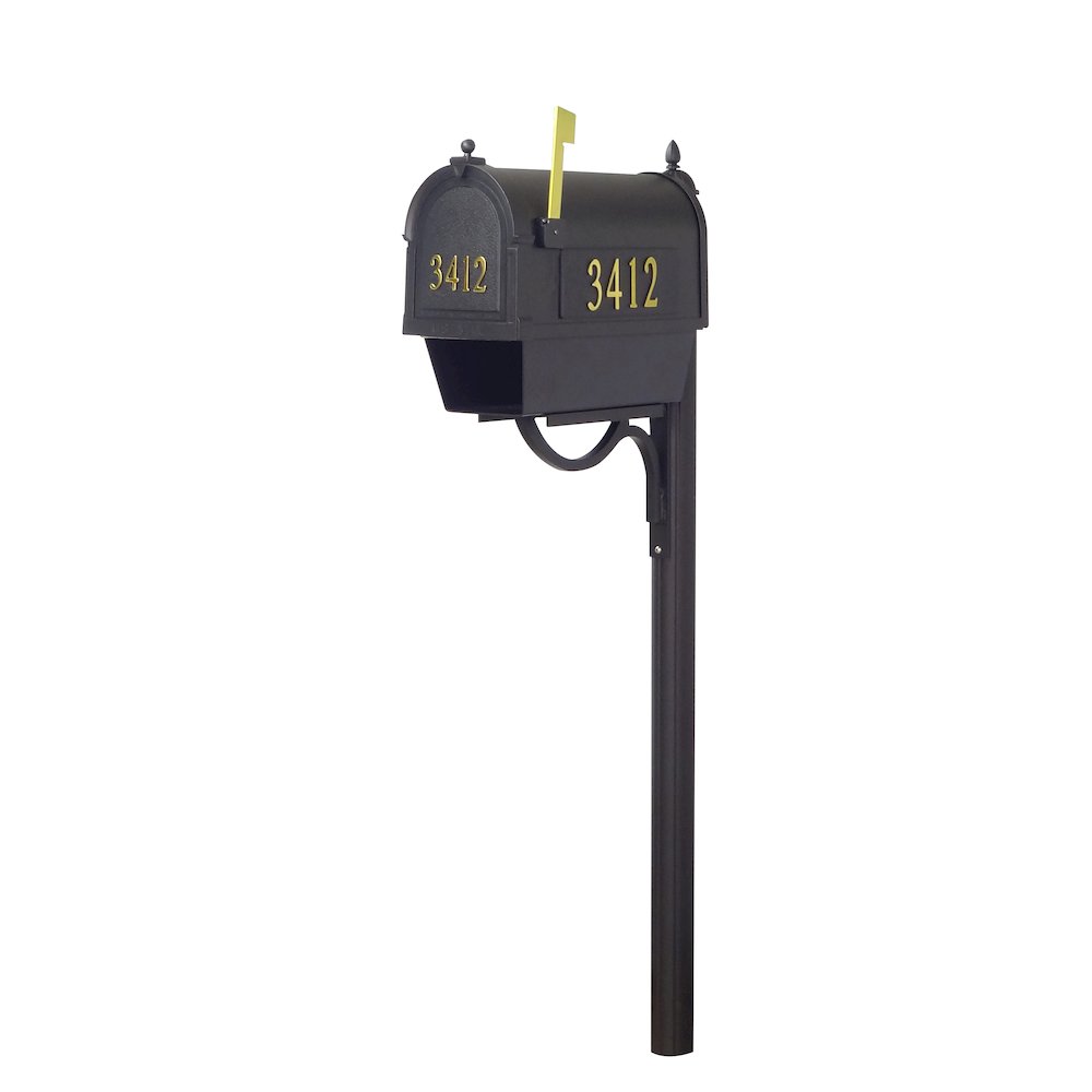 Curbside Mailbox with Newspaper Tube, Front and Side Address Numbers - Special Lite Products