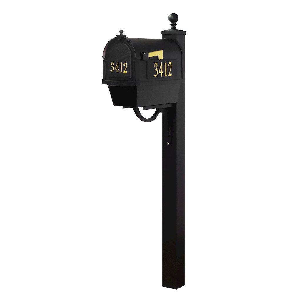 Curbside Mailbox with Front and Side Address Numbers, Newspaper Tube - Special Lite Products