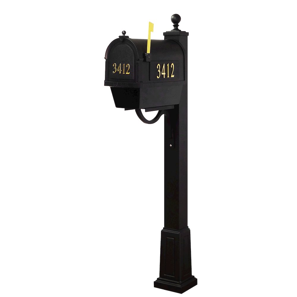 Curbside Mailbox with Front and Side Numbers, Newspaper Tube, Locking Insert - Special Lite Products