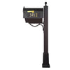 Curbside Mailbox with Front and Side Numbers, Newspaper Tube, Locking Insert - Special Lite Products