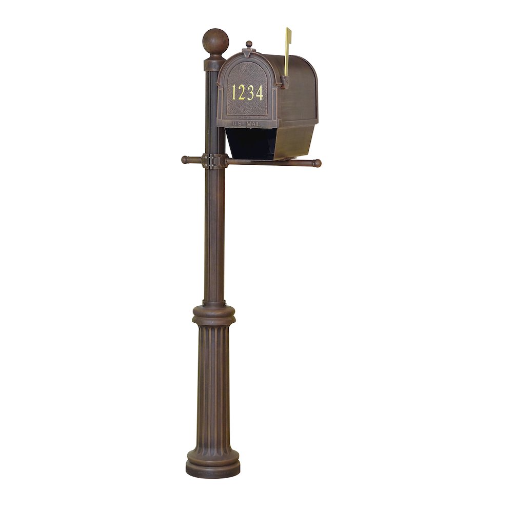 Curbside Mailbox with Newspaper Tube, Front Address Numbers, Locking Insert - Special Lite Products