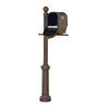 Curbside Mailbox with Newspaper Tube, Front Address Numbers, Locking Insert - Special Lite Products
