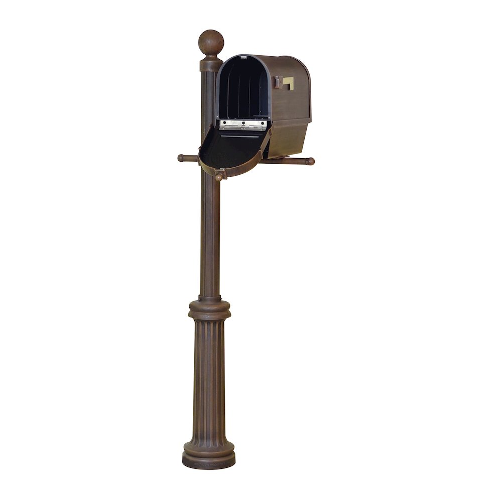 Curbside Mailbox with Newspaper Tube, Front Address Numbers, Locking Insert - Special Lite Products