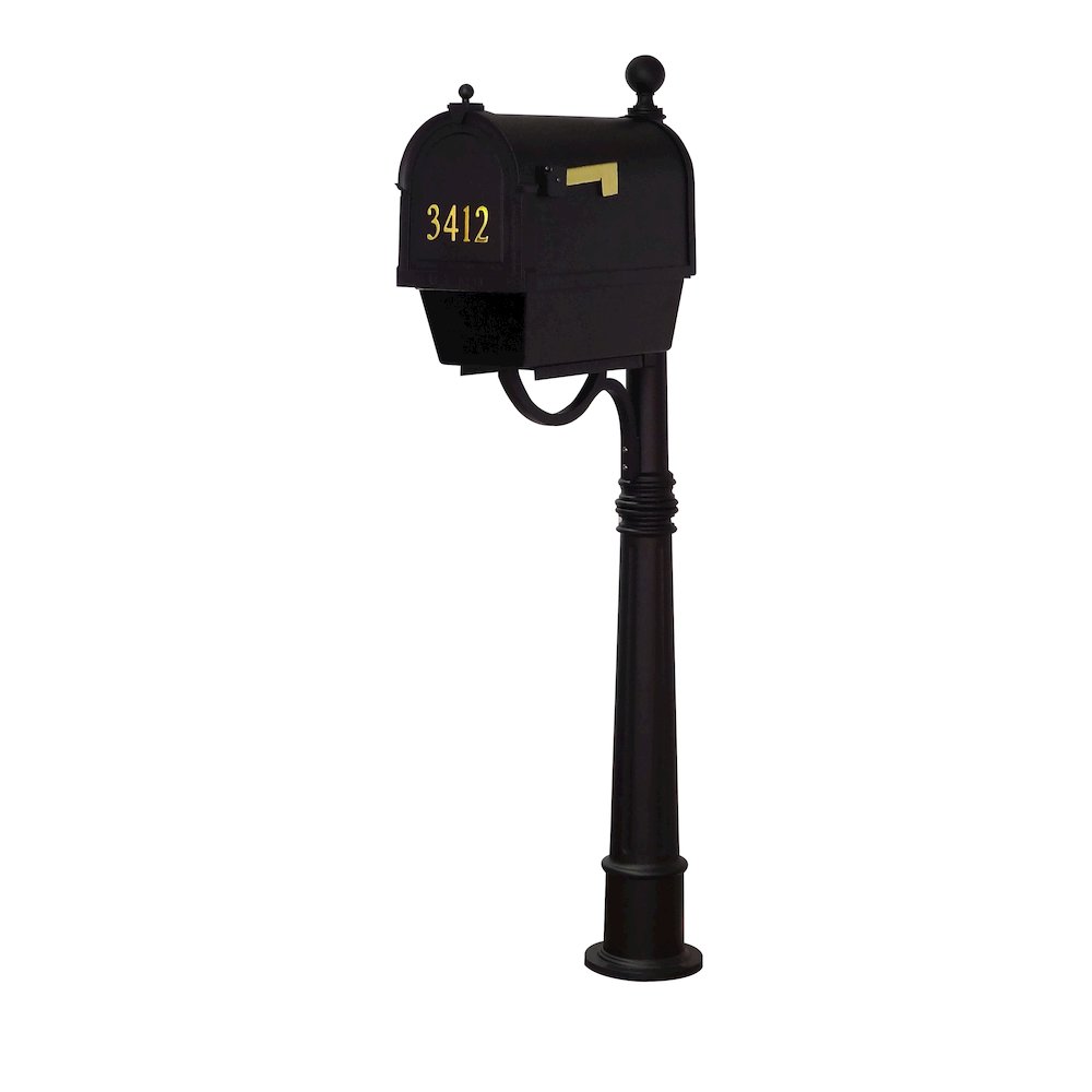 Curbside Mailbox with Front Address Numbers, Newspaper Tube - Special Lite Products