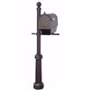 Curbside Mailbox with Newspaper Tube, Locking Insert and Fresno Mailbox Post - Special Lite Products