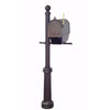Curbside Mailbox with Newspaper Tube, Locking Insert and Fresno Mailbox Post - Special Lite Products
