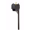 Curbside Mailbox with Newspaper Tube, Locking Insert and Albion Mailbox Post - Special Lite Products