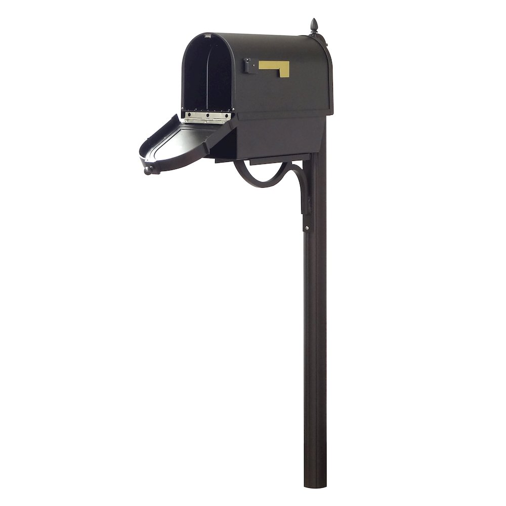 Curbside Mailbox with Newspaper Tube, Front Address Numbers and Richland Mailbox - Special Lite Products