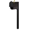 Curbside Mailbox with Newspaper Tube, Locking Insert and Wellington Mailbox Post - Special Lite Products