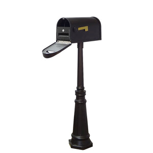 Curbside Mailbox with Locking Insert and Tacoma Mailbox with Direct Burial Kit - Special Lite Products