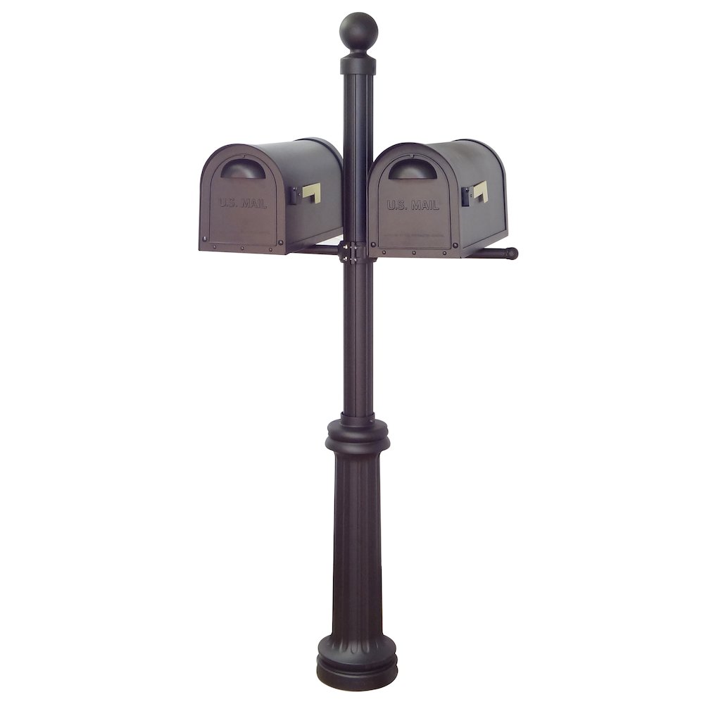 Classic Curbside Mailboxes with Locking Inserts and Fresno Double Mount Mailbox - Special Lite Products