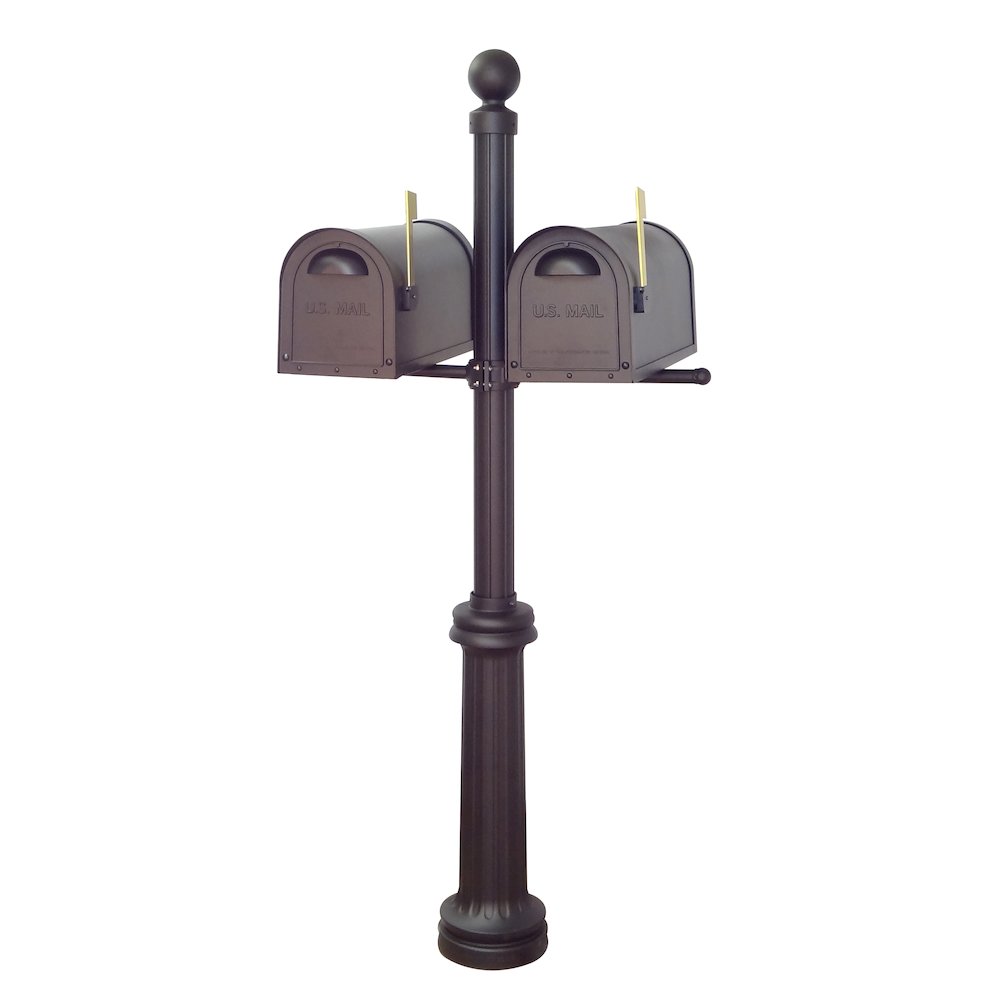 Classic Curbside Mailboxes with Locking Inserts and Fresno Double Mount Mailbox - Special Lite Products