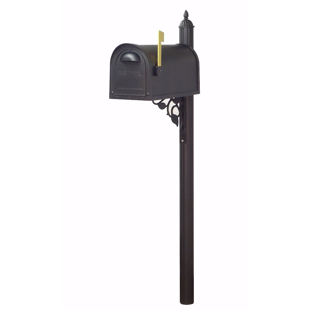 Classic Curbside Mailbox with Locking Insert and Albion Mailbox Post - Special Lite Products