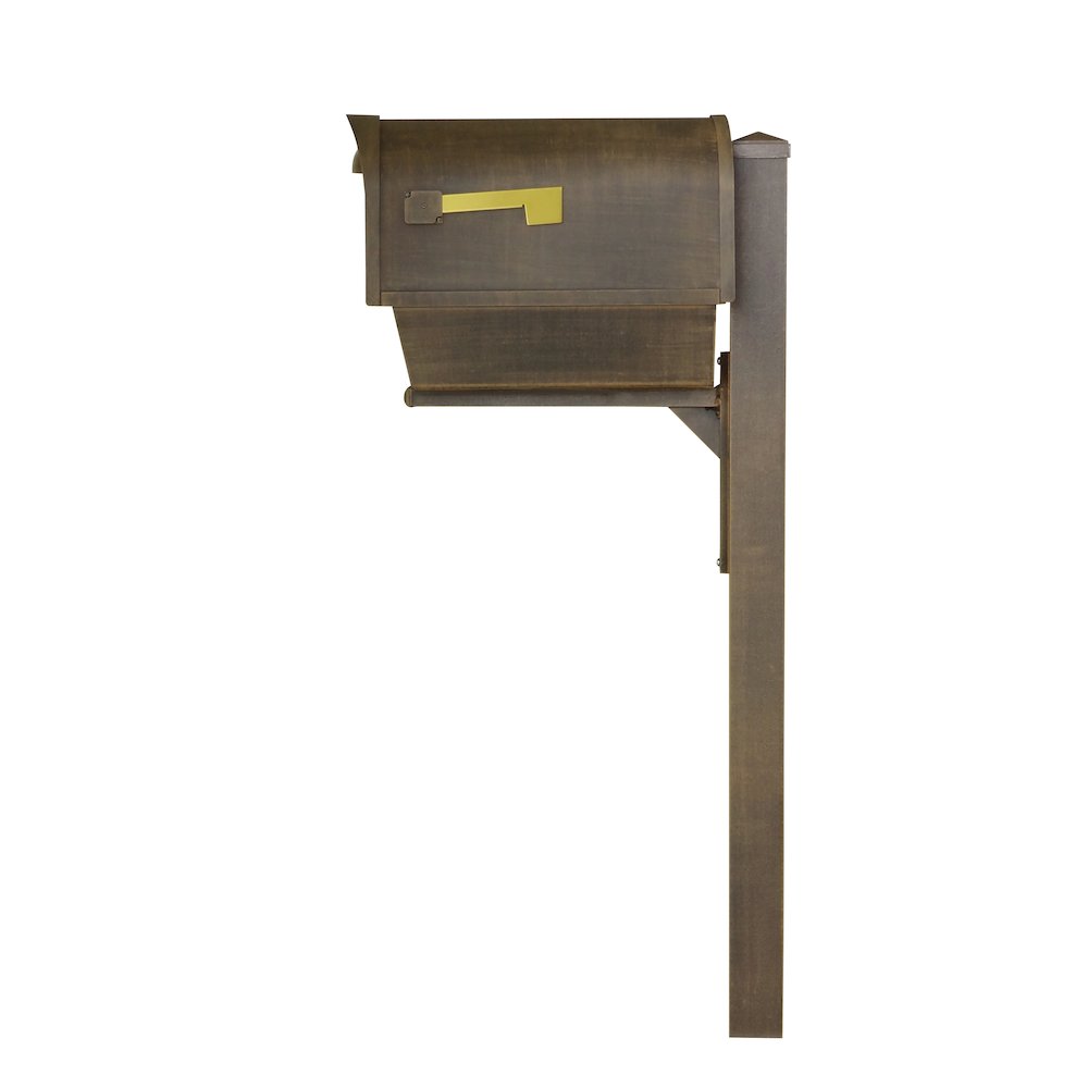 Curbside Mailbox with Newspaper Tube, Locking Insert and Wellington Mailbox - Special Lite Products