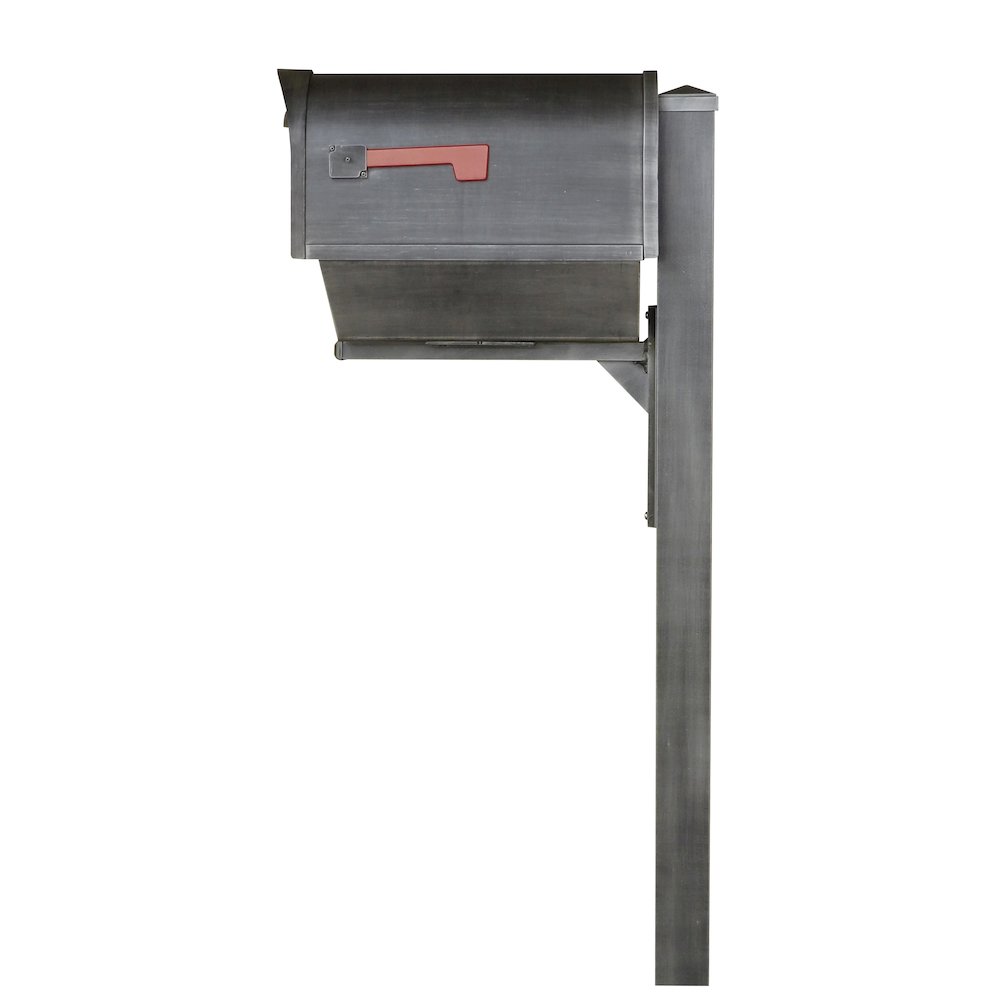 Curbside Mailbox with Newspaper Tube, Locking Insert and Wellington Mailbox - Special Lite Products