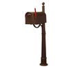 Floral Curbside Mailbox with Locking Insert and Ashland Mailbox Post - Special Lite Products