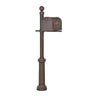 Floral Curbside Mailbox, Locking Insert and Fresno Mailbox Post - Special Lite Products
