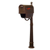Floral Curbside Mailbox with Newspaper Tube - Special Lite Products
