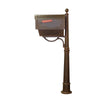 Floral Curbside Mailbox with Newspaper Tube - Special Lite Products