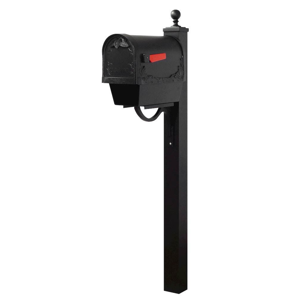 Floral Curbside Mailbox with Newspaper Tube - Special Lite Products