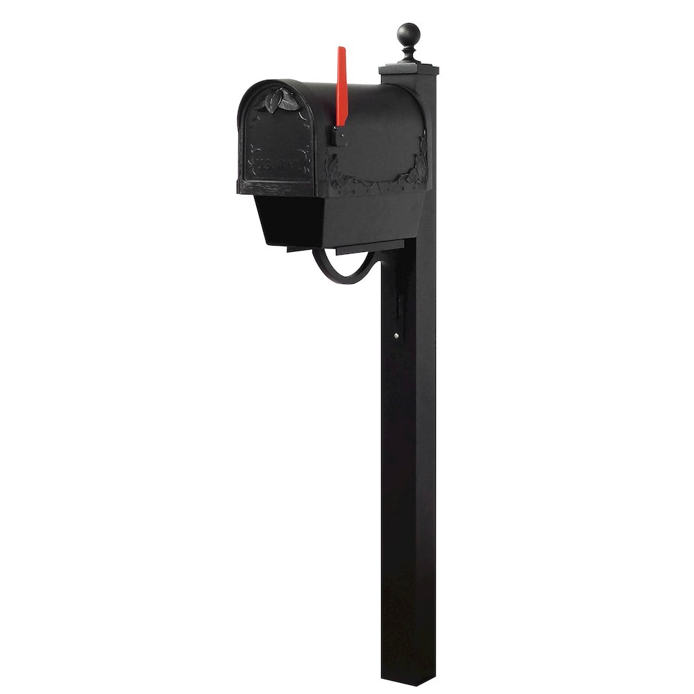 Floral Curbside Mailbox with Newspaper Tube - Special Lite Products