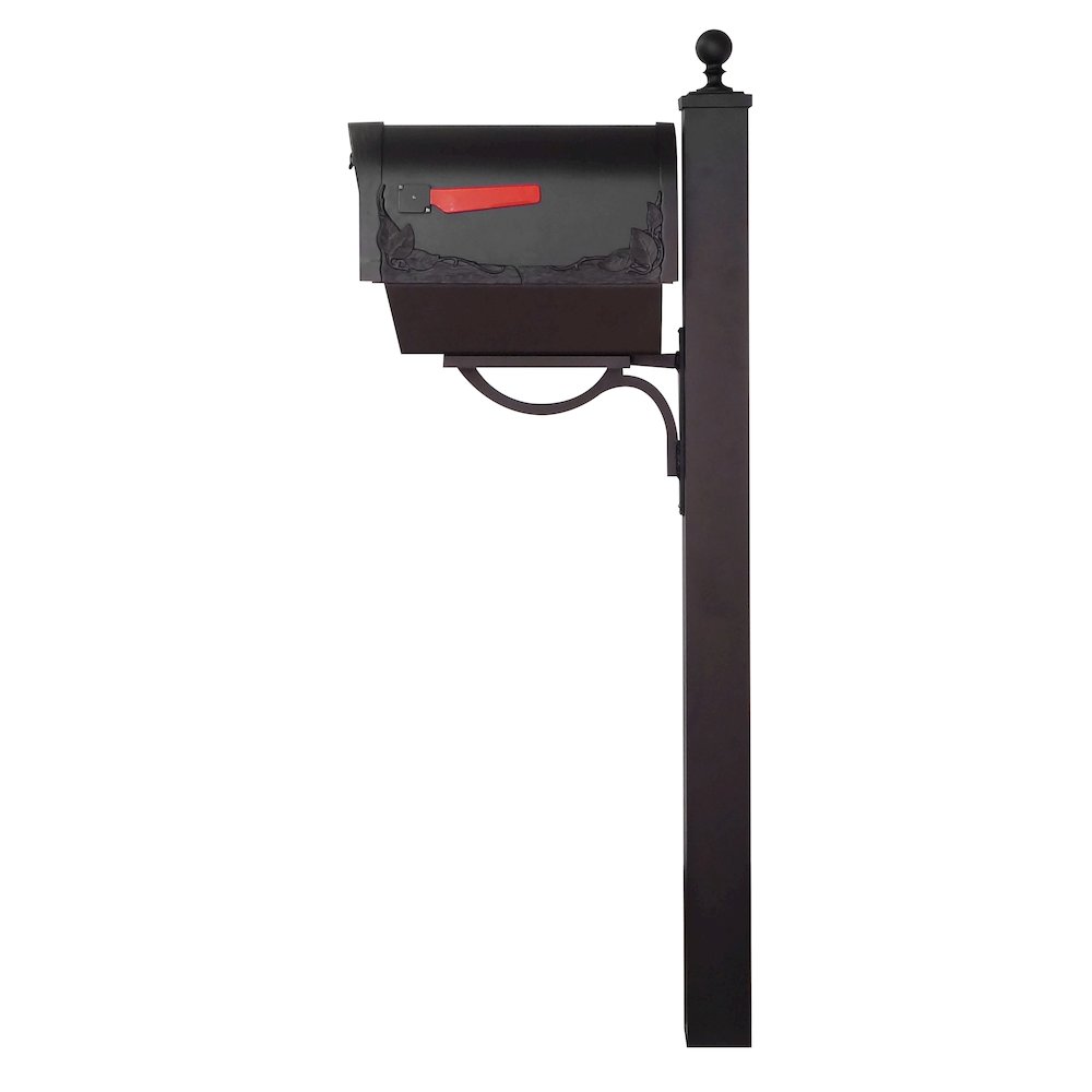 Floral Curbside Mailbox with Newspaper Tube - Special Lite Products