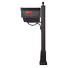 Floral Curbside Mailbox with Newspaper Tube - Special Lite Products
