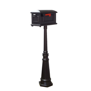 Traditional Curbside Mailbox and Tacoma Mailbox Post with Direct Burial Kit - Special Lite Products