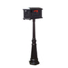 Traditional Curbside Mailbox and Tacoma Mailbox Post with Direct Burial Kit - Special Lite Products