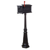 Traditional Curbside Mailbox and Tacoma Mailbox Post with Direct Burial Kit - Special Lite Products
