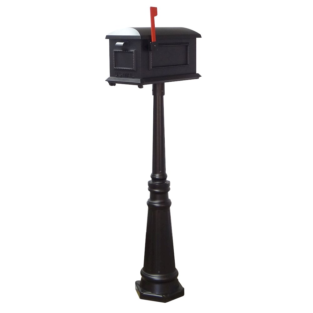 Traditional Curbside Mailbox and Tacoma Mailbox Post with Direct Burial Kit - Special Lite Products