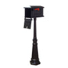 Traditional Curbside Mailbox and Tacoma Mailbox Post with Direct Burial Kit - Special Lite Products
