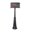 Traditional Curbside Mailbox and Tacoma Mailbox Post with Direct Burial Kit - Special Lite Products