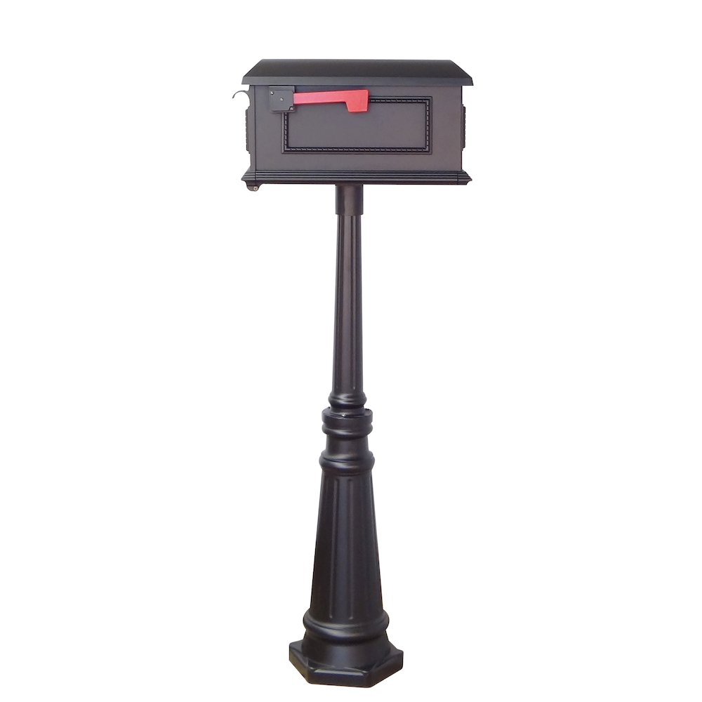 Traditional Curbside Mailbox and Tacoma Mailbox Post with Direct Burial Kit - Special Lite Products