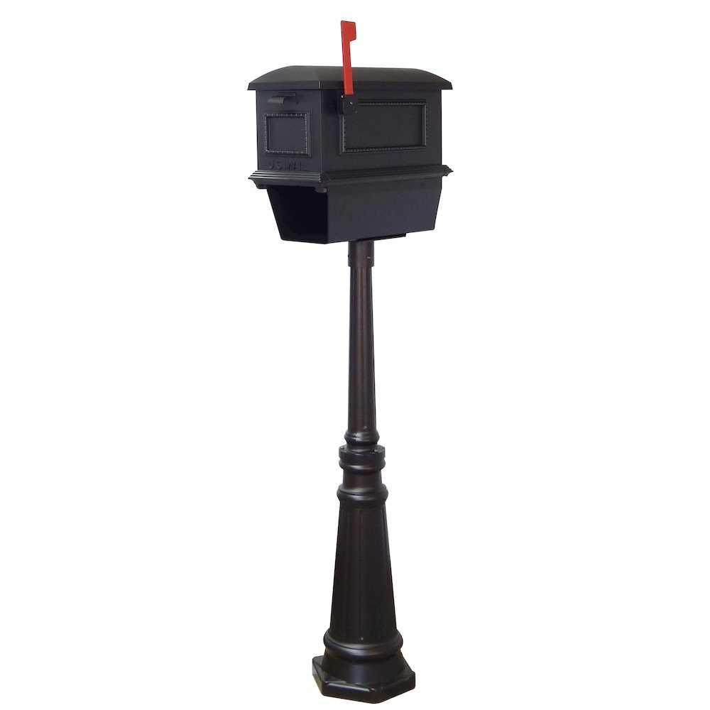Traditional Curbside Mailbox with Newspaper Tube and Tacoma Mailbox - Special Lite Products