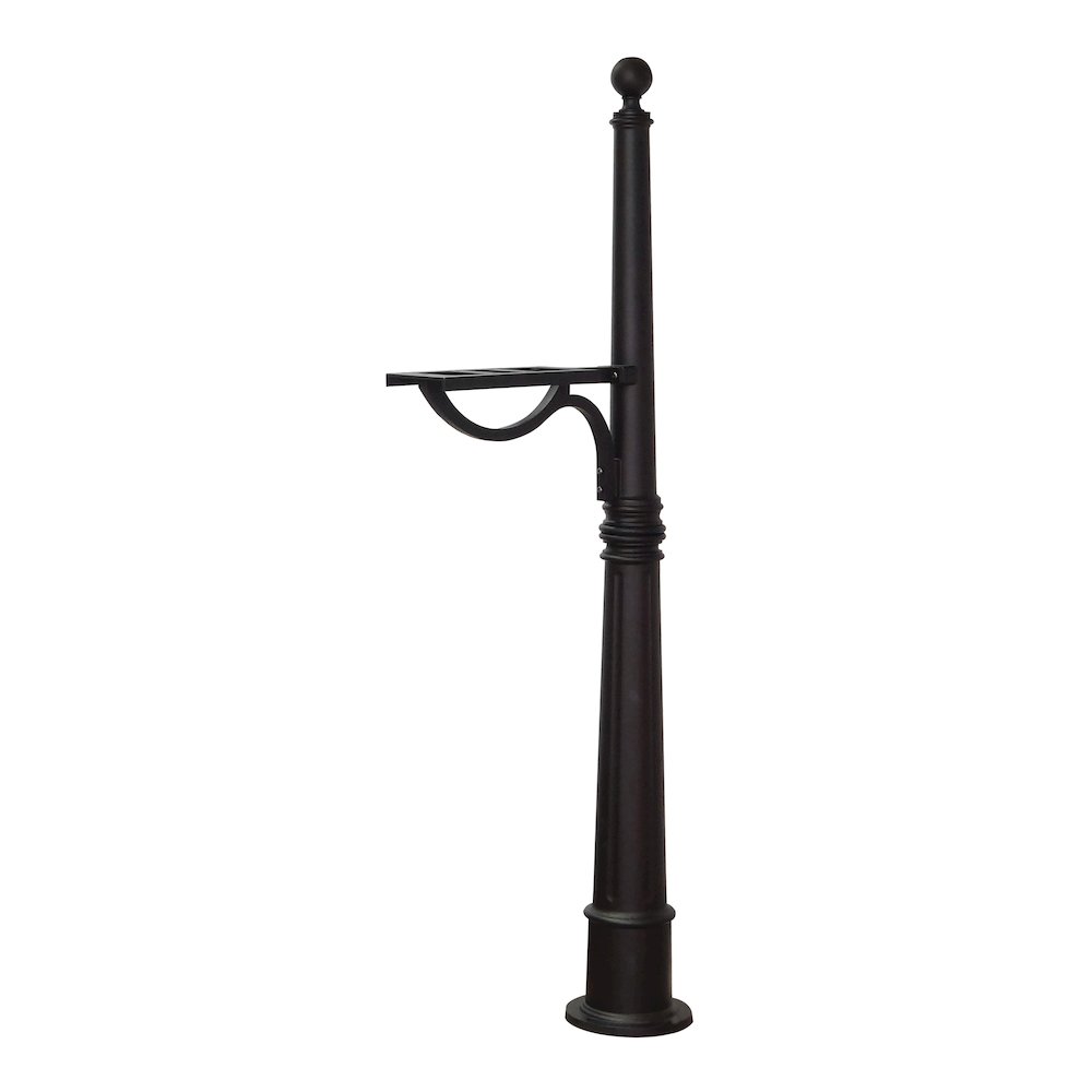 Curbside Mailbox with Front and Side Address Numbers and Ashland Mailbox Post - Special Lite Products