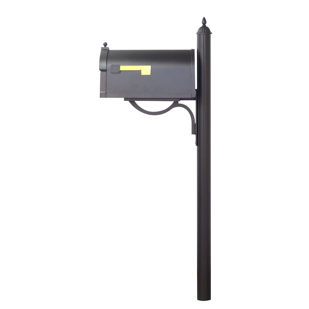 Berkshire Curbside Mailbox with Front Address Numbers and Richland Mailbox Post - Special Lite Products