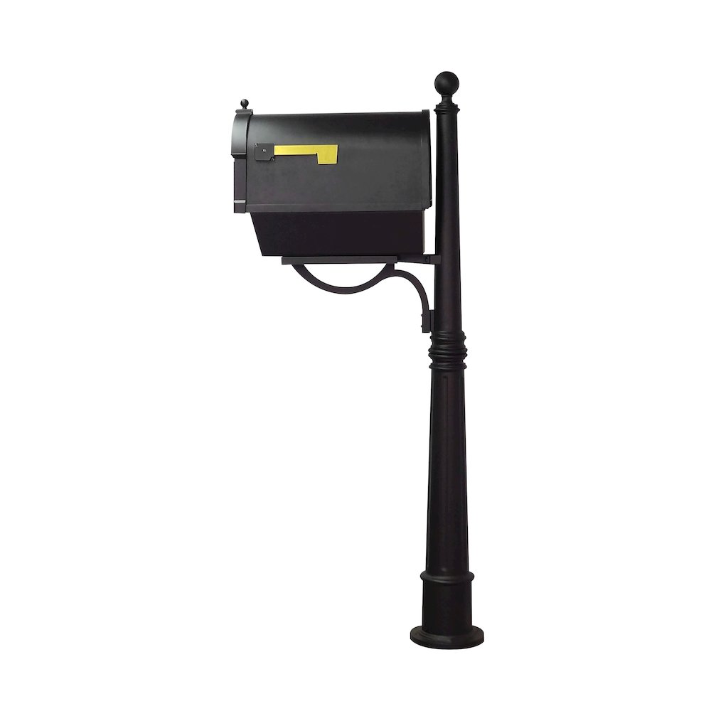 Curbside Mailbox with Front Address Numbers, Newspaper Tube and Ashland Mailbox - Special Lite Products